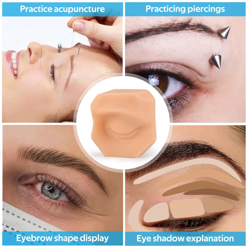 [Australia] - Ultrassist Single Left Eye, Soft Silicone Eye Model for Practicing Piercing, Suture, Silicone Flexible Model for Education Display, Rubber Eye for Teaching Instructions 