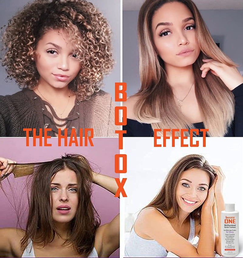 [Australia] - INVERTO ONE 180ml for Long Hair Complex Brazilian Keratin Hair Blowout Treatment Professional Results Straighten and Smooths hair Formaldehyde-Free Queratina Keratina Brasilera Tratamiento Keratin 