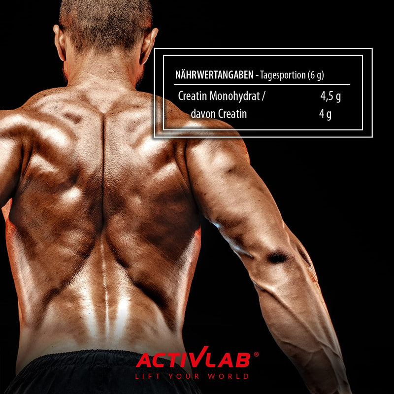 [Australia] - Activlab Creatine Monohydrate - 500g Jar | Optimum Nutrition Pre-Workout 83 Servings | Creatine Powder for Muscle Growth- Cola Flavor 