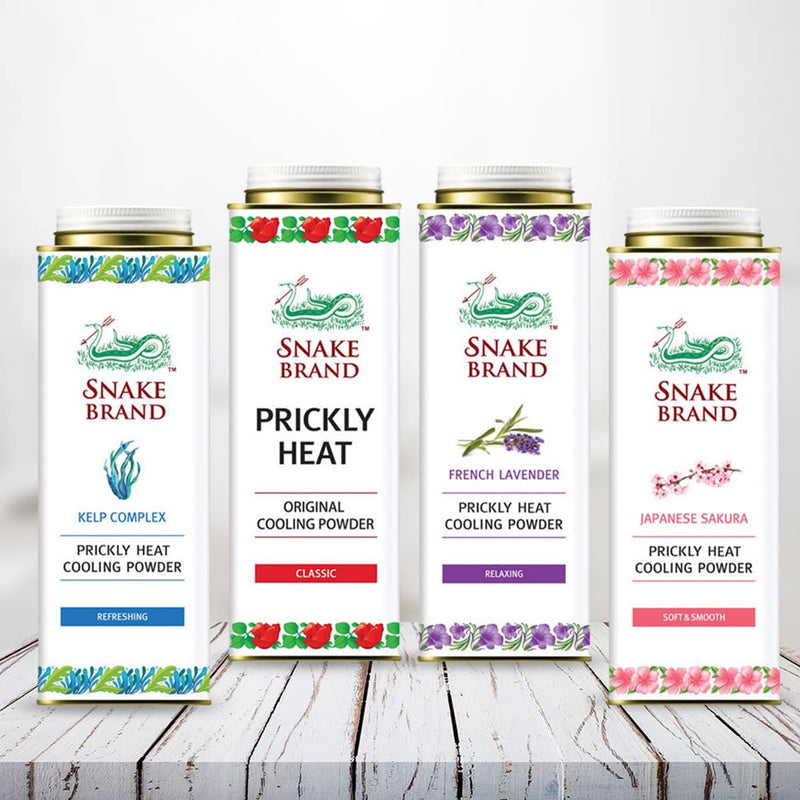 [Australia] - Snake Brand Prickly Heat Original Cooling Powder Classic 280gm 