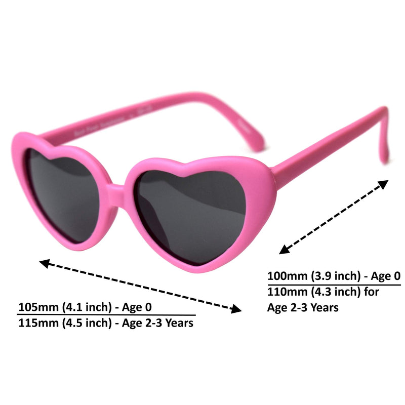 [Australia] - Sweetheart – Infant, Baby, Toddler's First Sunglasses for Ages 0-3 Years 0-12 Months Pink 
