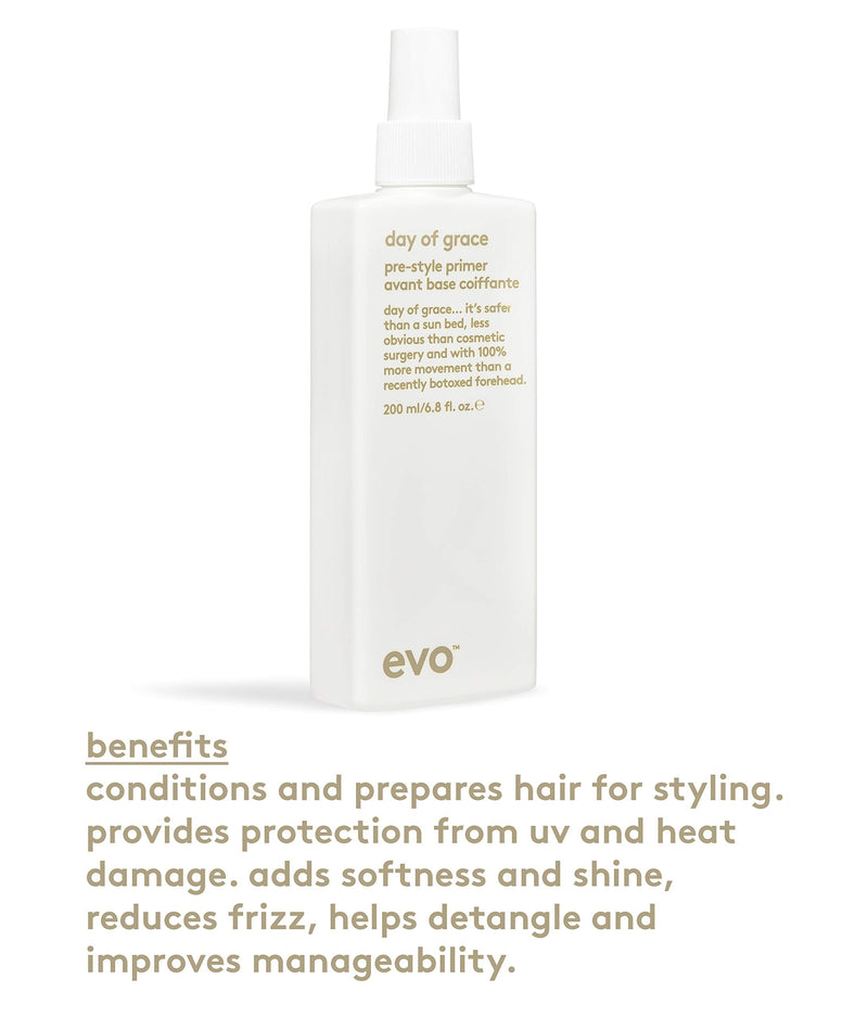 [Australia] - EVO Day of Grace Pre-Style Primer, 200ml 200 ml (Pack of 1) 