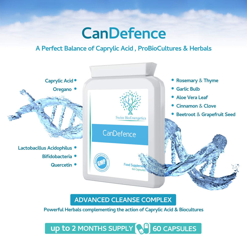 [Australia] - CanDefence 60 Capsules - Candida Support - Ultimate Extra Strength All-in-ONE Formulation 