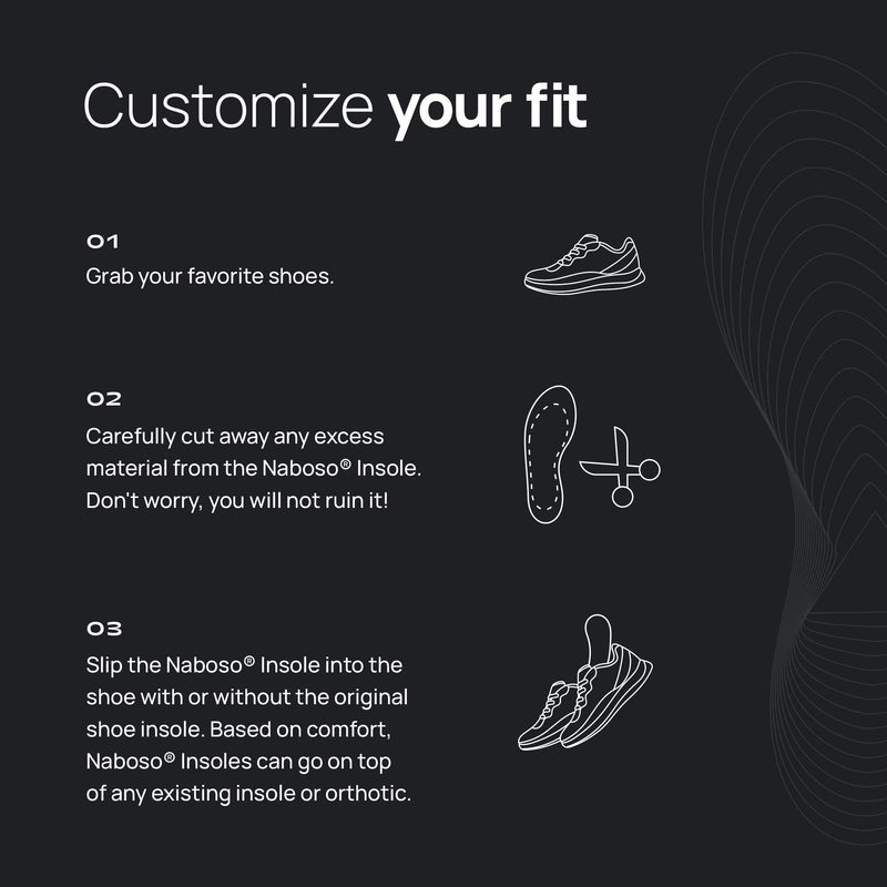 [Australia] - Naboso Activation Sensory Insole, Thin Men's and Women's Textured Anti-Fatigue Shoe Inserts That Best Stimulate The Feet to Improve Posture, Balance, and Foot Strength. Medium (Pack of 1) 