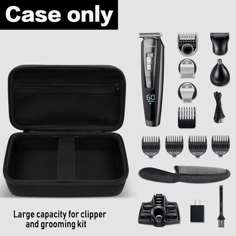 [Australia] - Case for Hatteker Hair Clipper Cordless, Beard Trimmer Organizer Storage for Men Hair Cutting Kit Precision Shaver, with Inner Net Bag for Grooming Kit.(Case Only) 