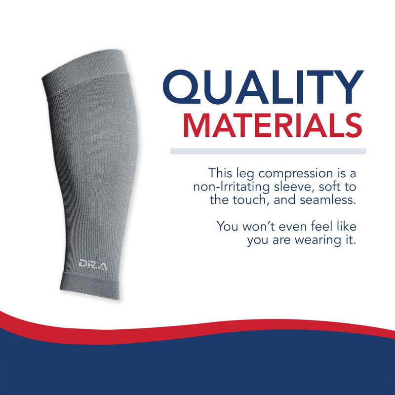 [Australia] - Doctor Developed Calf Compression Sleeve Men and Women - Leg Compression Sleeve for Leg Pain Relief, Muscle Recovery, Shin Splint, and Varicose Veins by Dr. Arthritis (Medium, Grey, 1 Pair) Medium Black 