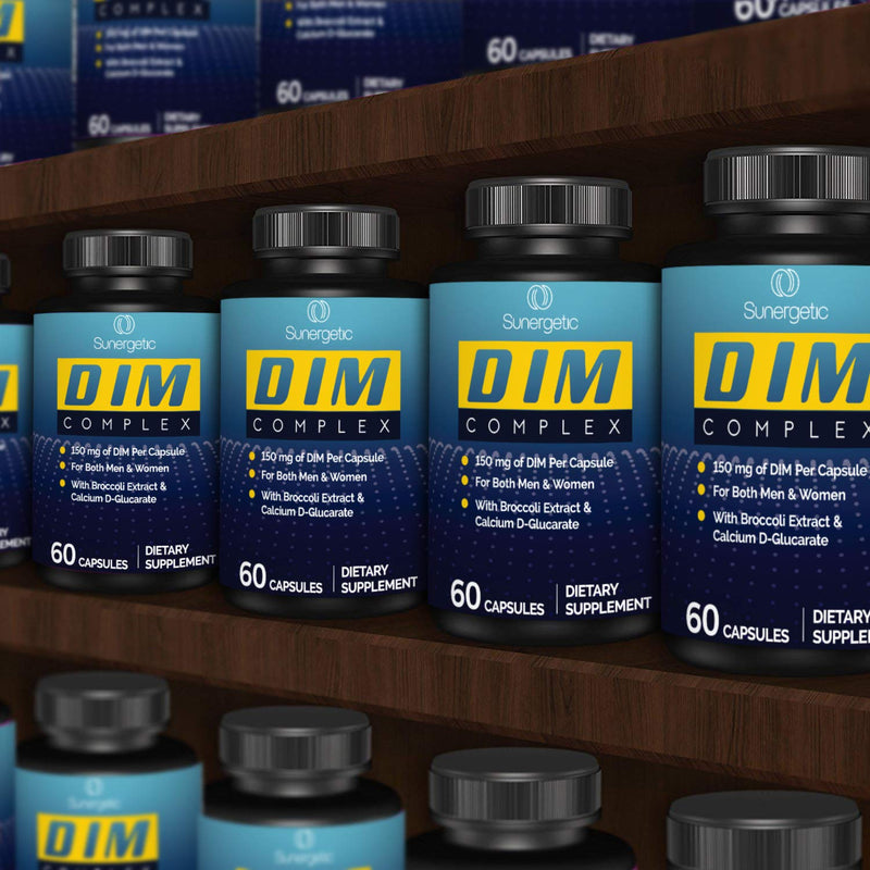 [Australia] - Premium DIM Supplement–Includes 150mg of DIM (diindolylmethane), Broccoli, Calcium D-Glucarate & Bioperine- DIM Capsules for Men & Women–DIM Complex for Menopause Support & Balance - 60 DIM Capsules 