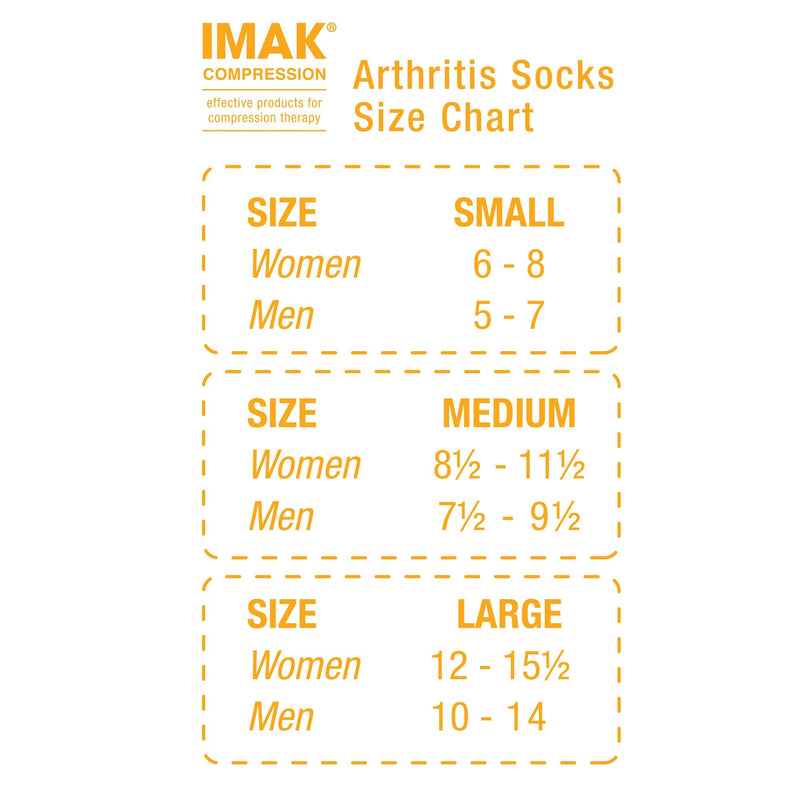 [Australia] - IMAK Compression Arthritis Socks - Socks that Brace Feet to Support Chronic Pain Relief - Medium Medium (1 Pair) 