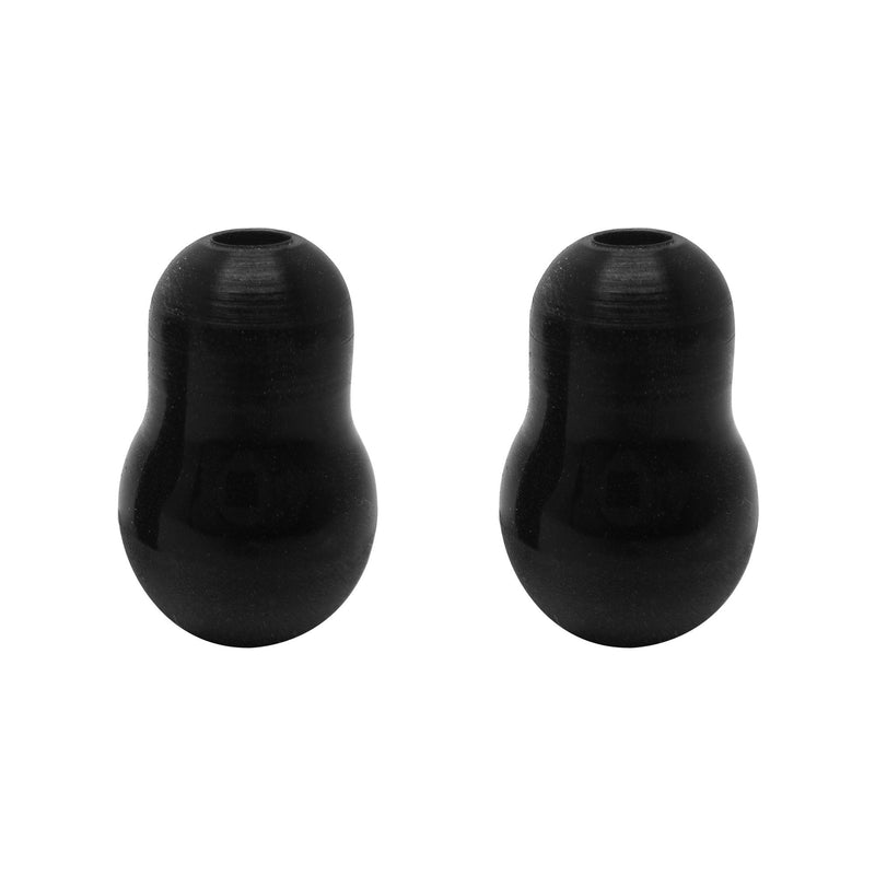 [Australia] - LUFOX Black Color Silicone Ear Tips Earbud Replacement for Littmann Stethoscope (1 Pair) ¡­ 1pair 