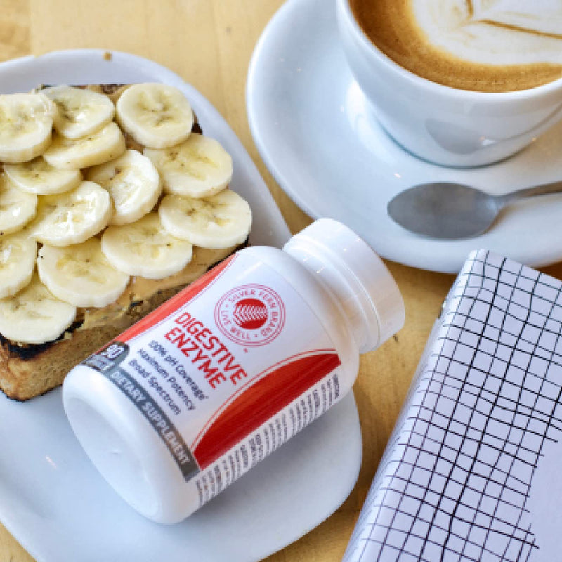 [Australia] - Silver Fern Brand Ultimate High Potency Digestive Enzyme Supplement - 2 Bottles - 100% Intestinal Coverage - Digestive Comfort - Improve Food Tolerability 