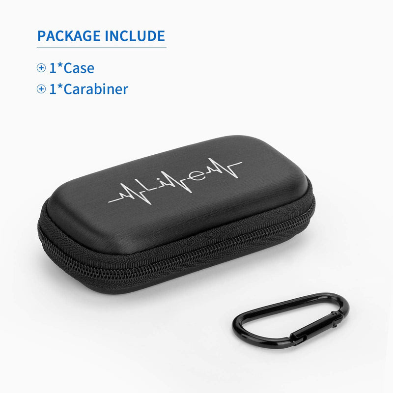 [Australia] - Case for AliveCor kardia Mobile Heart Monitor EKG/Wireless 6-Lead EKG, Travel Case Protective Cover Storage Bag Gray 