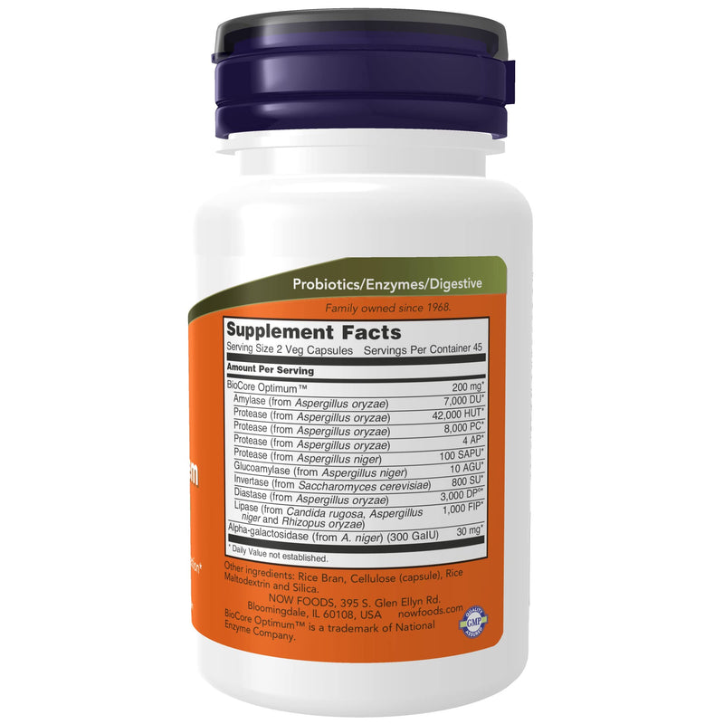 [Australia] - NOW Supplements, Optimal Digestive System, Full Spectrum Enzymes, 90 Veg Capsules 