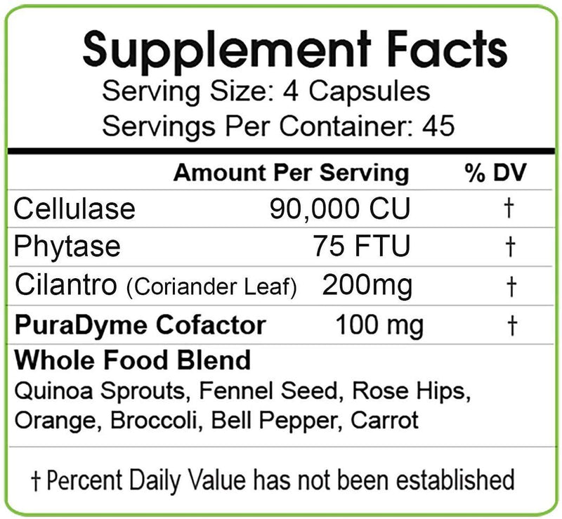 [Australia] - PuraDyme Cellulase Individual Enzyme - 180 Capsules 