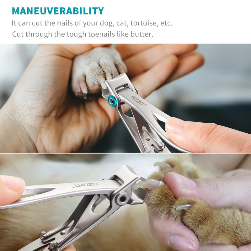 [Australia] - SZQHT Extra Wide Jaw Opening Nail Clippers for Thick Nails Cutter for Ingrown Toenail Clippers & Fingernails Manicure Set,Pedicure Kit,Men & Women(Silver) Silver 