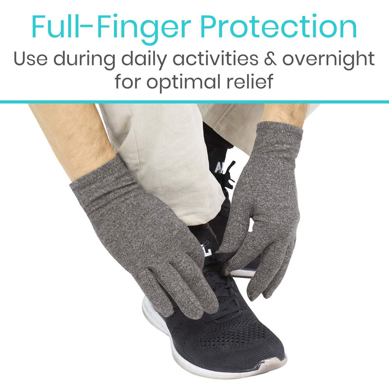 [Australia] - Vive Full Compression Gloves - Carpal Tunnel, Rheumatoid Arthritis Small (Pack of 1) 