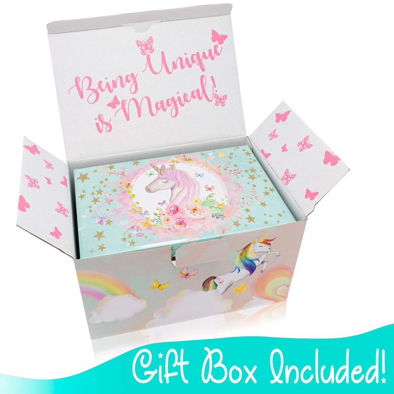 [Australia] - The Memory Building Company Unicorn Music Box & Little Girls Jewelry Set - 3 Unicorn Gifts for Girls 