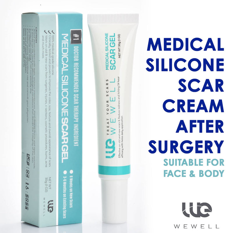 [Australia] - Wewell Medical-Grade Silicone Scar Gel, Advanced Scar Gel for Face Body, Scar Gel Effective for Both Old and New Scars 