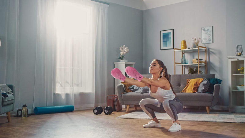 [Australia] - Bundle: Heat Therapy Arthritis Gloves (1 Pair, Pink) + Wrist Support (Pink) 