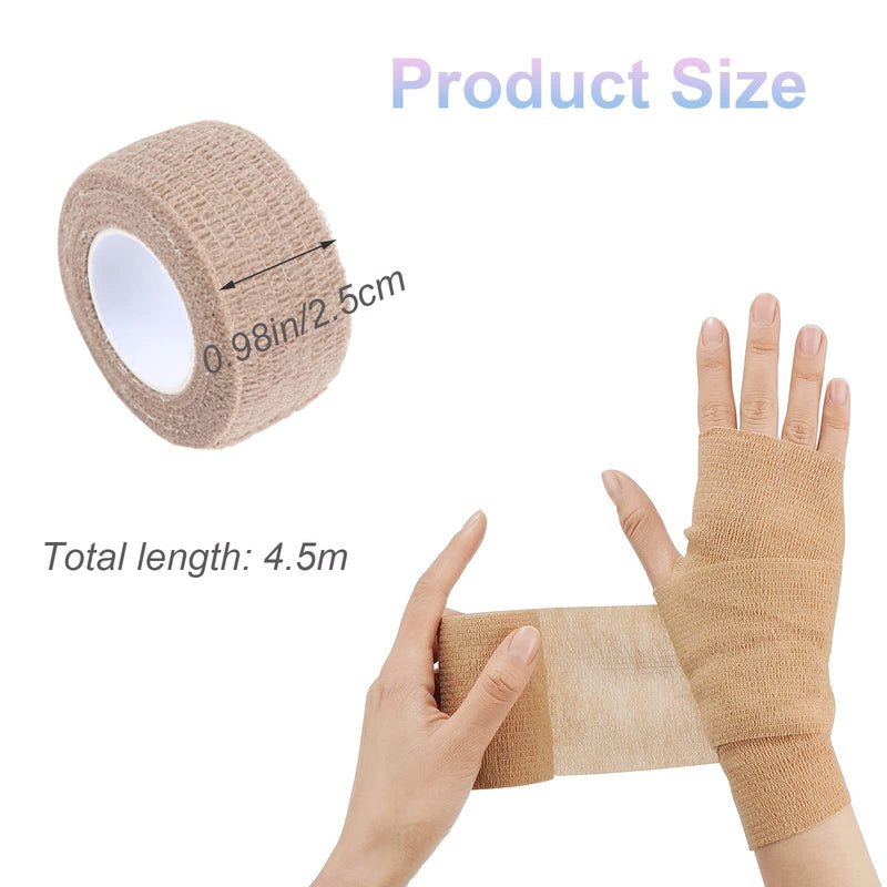 [Australia] - N7PI 新品 Self Adherent Bandage,6 Rolls Self Adhesive Bandage Wrap,Pet Vet Wrap Bulk Stretch Tape,Cohesive Bandages,for Finger, Sports and Stretch Athletic (1) 1 