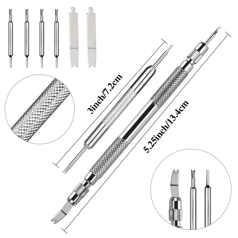 [Australia] - EFIXTK Spring Bar Tool,Watch Band Tool Set, Watch Wrist Bands Strap Removal Repair Fix Kit with Extra 3 Tips Pins & 32PCS Heavy Duty 316 Stainless Steel Pins 