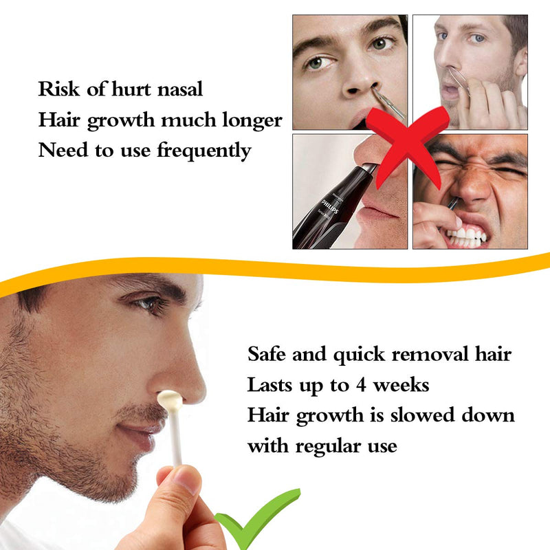 [Australia] - Nose Wax 100g for Men & Women, Nose Hair Removal Wax Kit with 30 Safe Tip Applicator,Safe, Easy, Quick and Painless(15-20 Times Usage) 