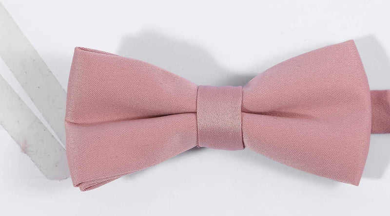 [Australia] - ORSKY Men Boy's Bow Tie and Suspenders Set Adjustable Y Back S: 24" (6 month-3 yrs) 1_ Blush Pink 