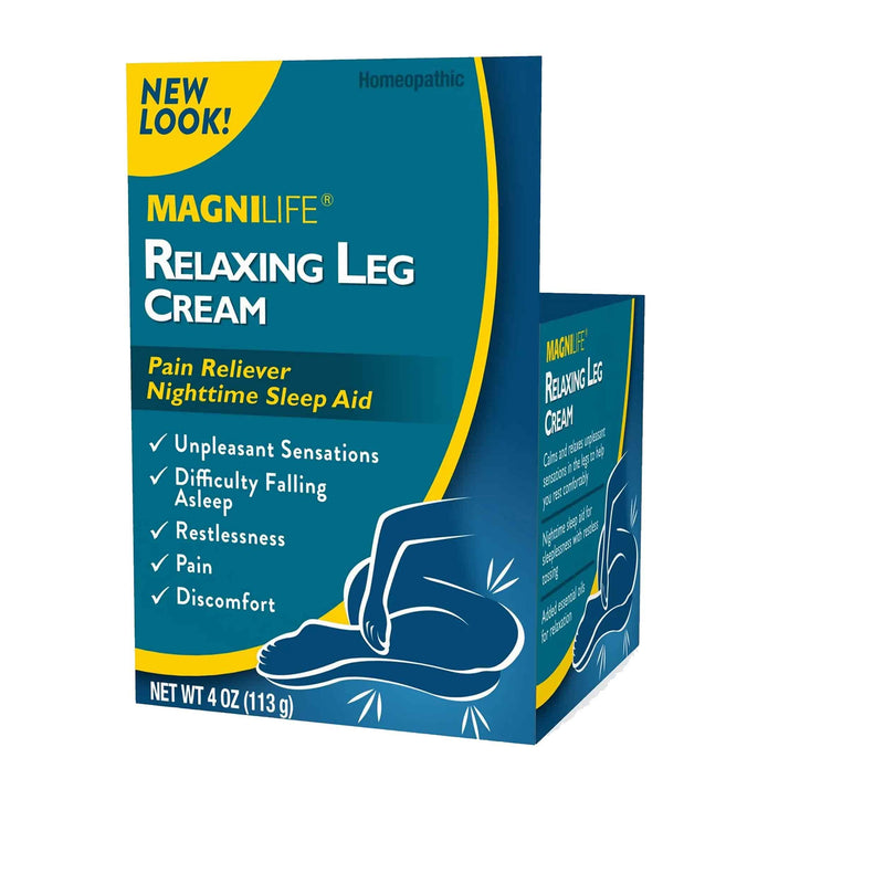 [Australia] - MagniLife Relaxing Leg Cream PM, Deep Penetrating Topical for Pain and Restless Leg Syndrome Relief, Naturally Soothe Cramping, Discomfort, and Tossing with Lavender and Magnesium - 2 Packs of 4oz 