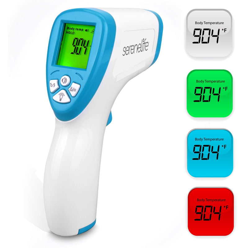 [Australia] - Infrared Digital Professional Thermometer, Non-Contact Touchless Forehead Thermometer for Adults and Kids, Accurate Instant Readings with Fever Alarm, Memory Recall and 3 in 1 Digital LCD Display 