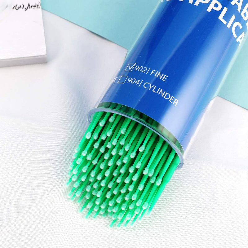 [Australia] - Dental Micro Applicator Brush 400 PCS Microbrushes Mutipurpose Eyelash Extensions, Microswabs Latisse Application Brushes for Personal Care|Make Up|Dental Use, Fine Size - Green 