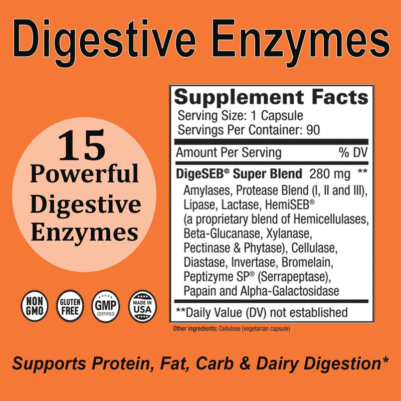 [Australia] - Digestive Enzyme Supplement Digest-GI Ultra - 90 Vegetarian Capsules - Digestion and Bloating Relief for Women and Men - AST Enzymes 