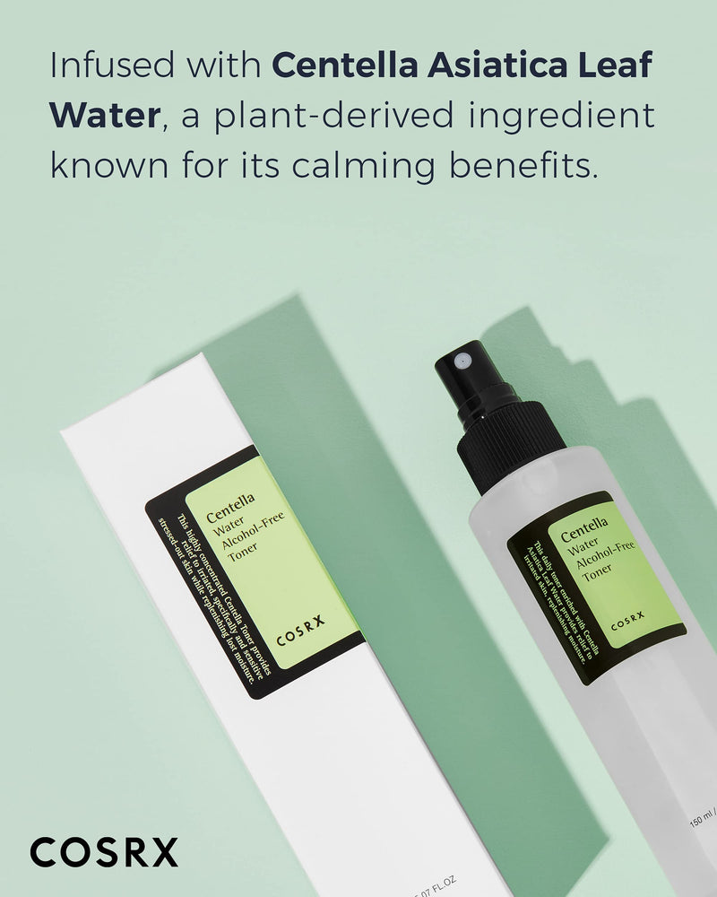 [Australia] - COSRX Centella Water Alcohol-Free Toner, 150ml / 5.07 fl.oz | Centella Asiatica for Soothing | Korean Skin Care, Vegan, Cruelty Free, Paraben Free 