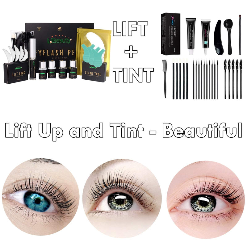 [Australia] - Libeauty Lash Lift and Tint Kit, Brow Lamination and Tint Kit, Black Eyelash Dye and Lift 2 in 1, Voluminous Tinting Make Lash Lifted and Black 6-8 Weeks KERATIN DIY at Home (lash lift&tint kit) lash lift&tint kit 