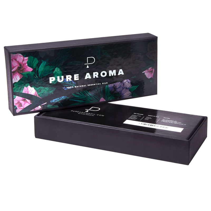 [Australia] - Essential Oils by PURE AROMA 100% Pure Therapeutic Grade Oils kit- Top 6 Aromatherapy Oils Gift Set-6 Pack, 10ML(Eucalyptus, Lavender, Lemon Grass, Orange, Peppermint, Tea Tree) 