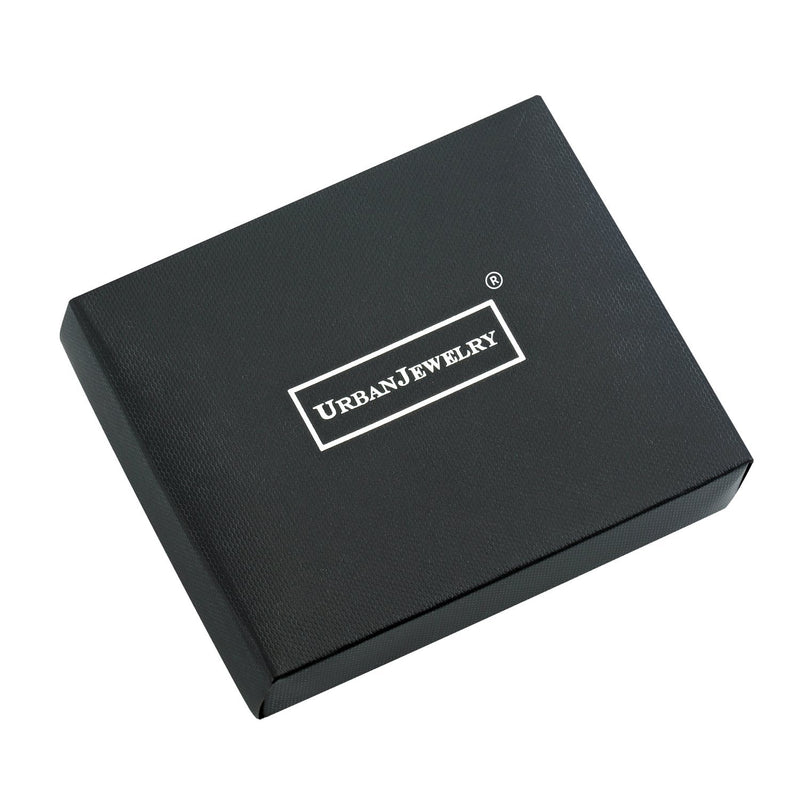 [Australia] - Urban Jewelry Unique Christmas Snow Snowflakes Stainless Steel Cufflinks for Men (Silver) 