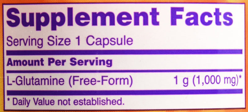 [Australia] - Now Foods L-Glutamine 1000 mg - 240 Capsules 