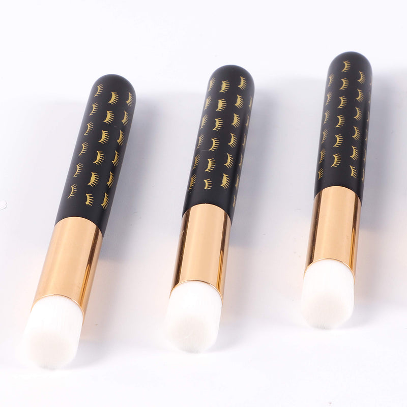 [Australia] - 10 Pcs Cute black Lash Cleanser Brushes Lash Shampoo Brushes for Eyelash Extensions Cosmetic Brushes Peel Off Blackhead Brush Remover Tool Nose Cleaning Washing Brush 