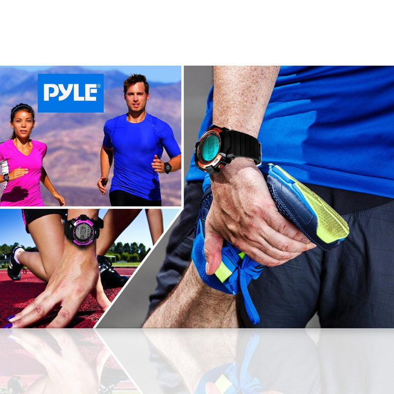 [Australia] - Pyle PSPTR19OR Digital Multifunction Sports Wrist Watch - Smart Fit Classic Men Women Sport Running Training Fitness Gear Tracker w/ Sleep Monitor, Pedometer, Alarm, Stopwatch, Backlight, Orange 