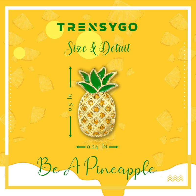 [Australia] - Be A Pineapple Necklace For Women: Pineapple Jewelry, Pineapple Gifts, Inspiring Pineapple Necklace, Dainty Pineapple Necklace, Just Like A Pineapple Necklace Gold Pineapple 