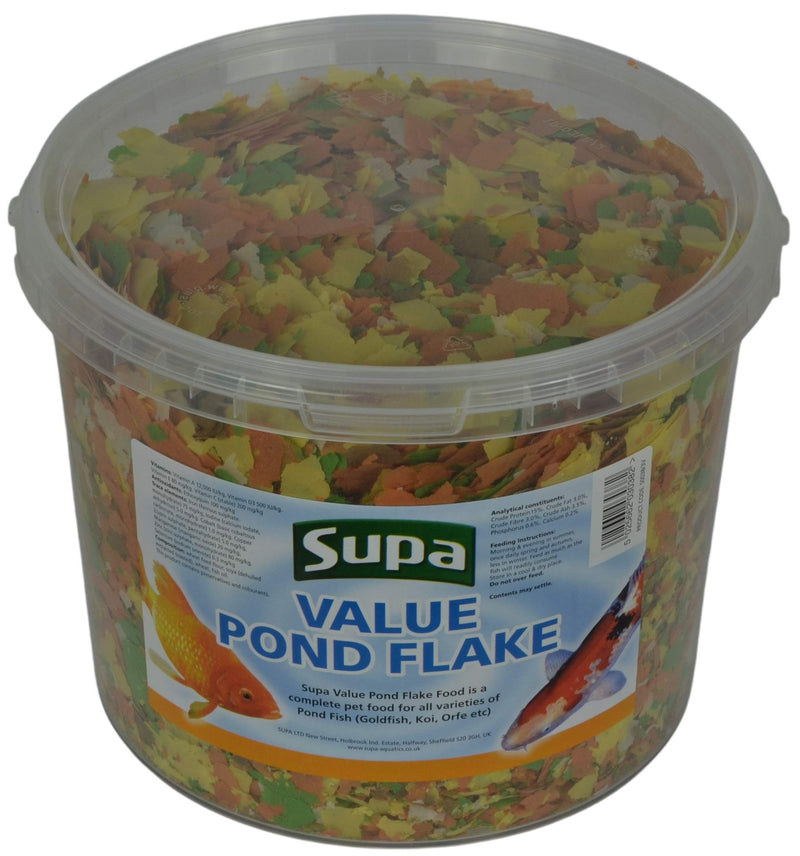 [Australia] - Supa Value Pond Flake Fish Food, 3 Litre Bucket | Premium Quality Koi & Pond Fish Food | Provides A Balanced Diet 1 3 l (Pack of 1) 