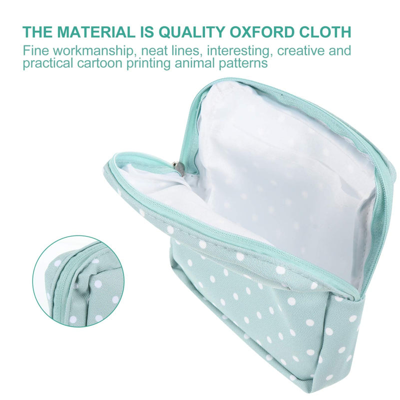 [Australia] - Healifty 2pcs Sanitary Napkin Storage Bag Period Menstrual Pad Zipper Pouch Outdoor Travel Sanitary Pads Storage Container for Women 