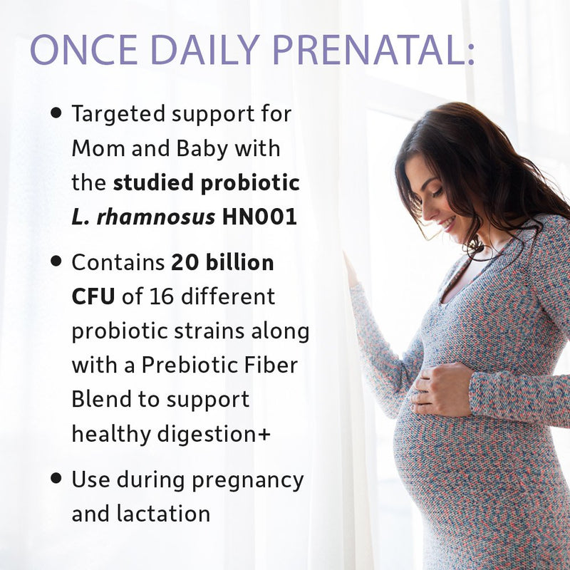 [Australia] - Garden of Life - Dr. Formulated Probiotics Once Daily Prenatal - Acidophilus and Bifidobacteria Probiotic Support for Mom and Baby - Gluten, Dairy, and Soy-Free - 30 Vegetarian Capsules Shelf Stable Probiotics 
