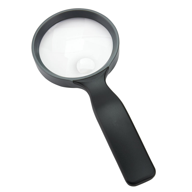 [Australia] - Carson Hand Held Series Rimmed Lightweight Magnifiers for Reading, Low Vision, Hobby, Crafts, Office, Inspection of Coins, Stamps and Tasks 3.5 inch lens 