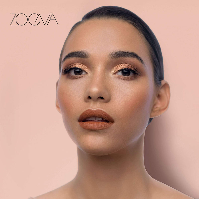 [Australia] - ZOEVA 108 Pure Synthetic Face Finish Makeup Brush (Rose Golden Vol. 2) - Powder Brush, Foundation, Bronzer Brush, Vegan, Tapered Brush 