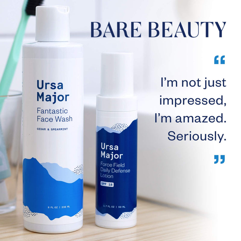 [Australia] - Ursa Major Natural Moisturizer with SPF 18 | Daily Defense Lotion | Vegan & Cruelty-Free Sunscreen | For Men and Women | 1.7 ounces 