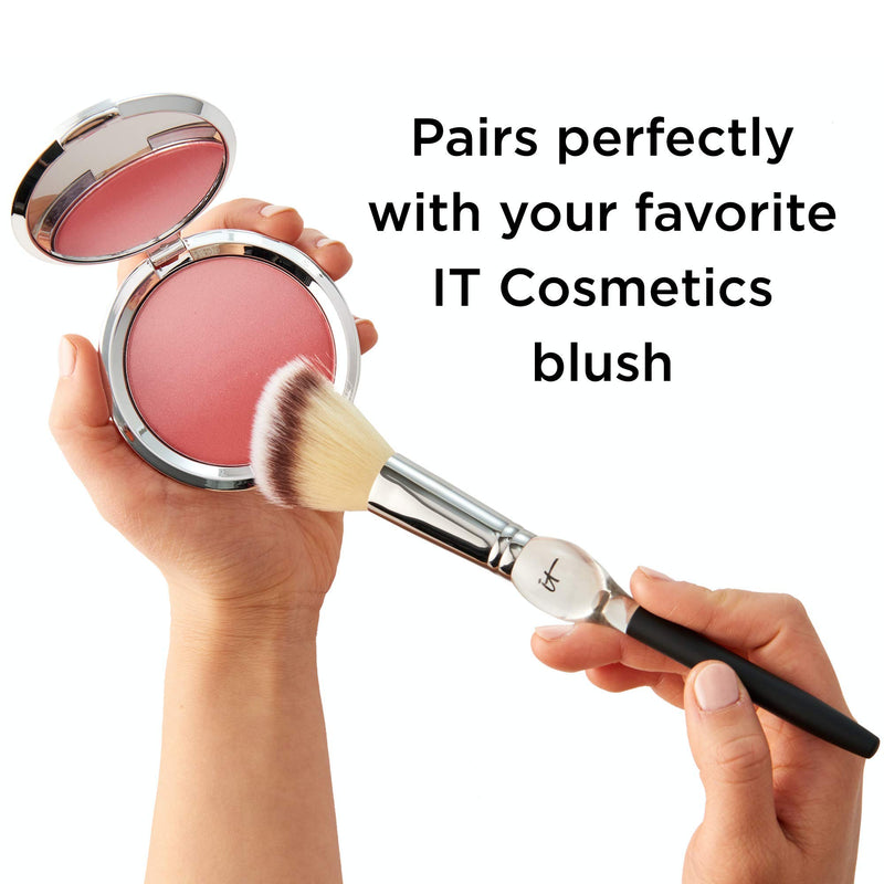 [Australia] - IT Cosmetics Heavenly Luxe French Boutique Blush Brush #4 - For Cream & Powder Blush - Soft-Focus, Naturally Pretty Finish - With Award-Winning Heavenly Luxe Hair 