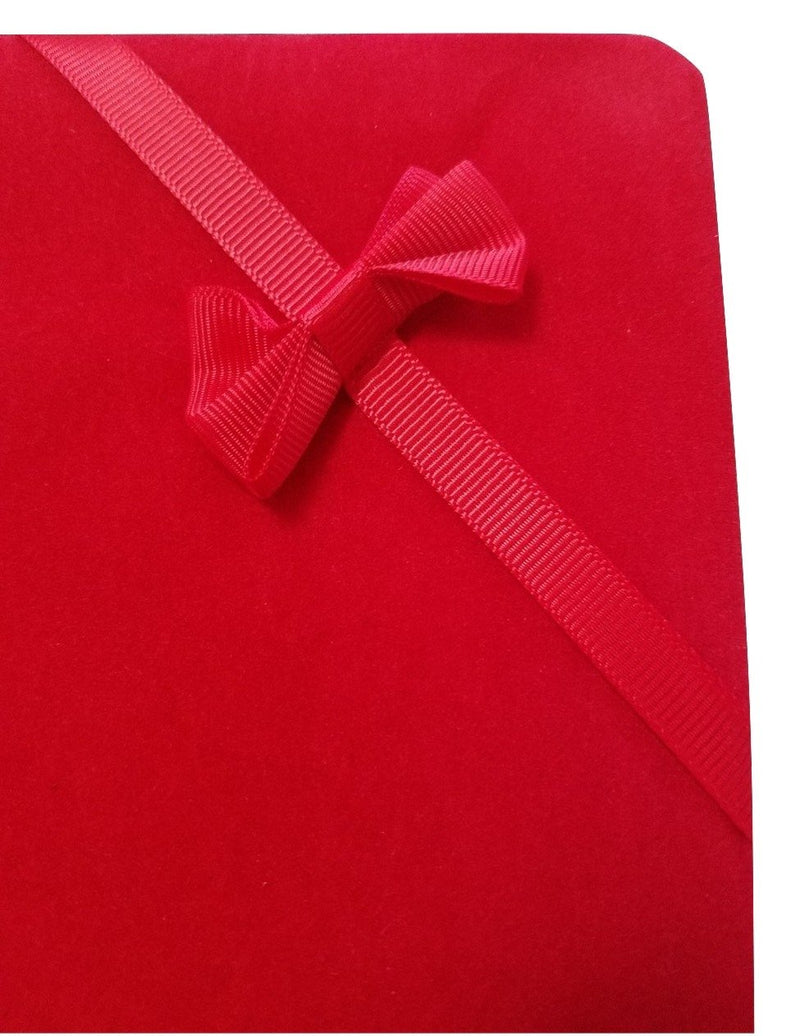 [Australia] - JM Future Velvet Set Gift Box for Jewelry, Necklace/Earring/Bracelet, X-Large, Red 