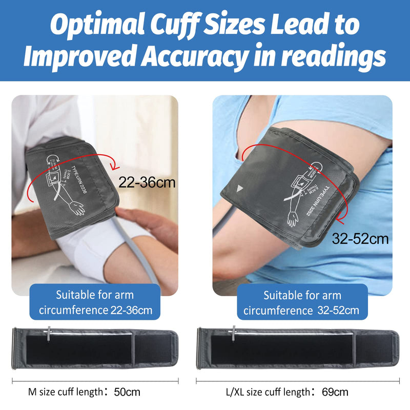 [Australia] - Blood Pressure Monitor with 2 Cuff, Elera Digital Automatic Upper Arm Blood Pressure Machine with 32-52cm Extra Large Cuff and 22-36cm Standard Cuff No voice 