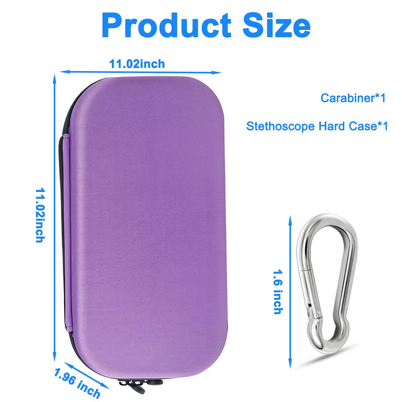 [Australia] - ZLiT Carrying Stethoscope Case,Shockproof Travel Portable Stethoscope Bag Compatible with 3M Littmann Stethoscope Fit for Nurses,Doctor and Medical Students(Purple) Purple 