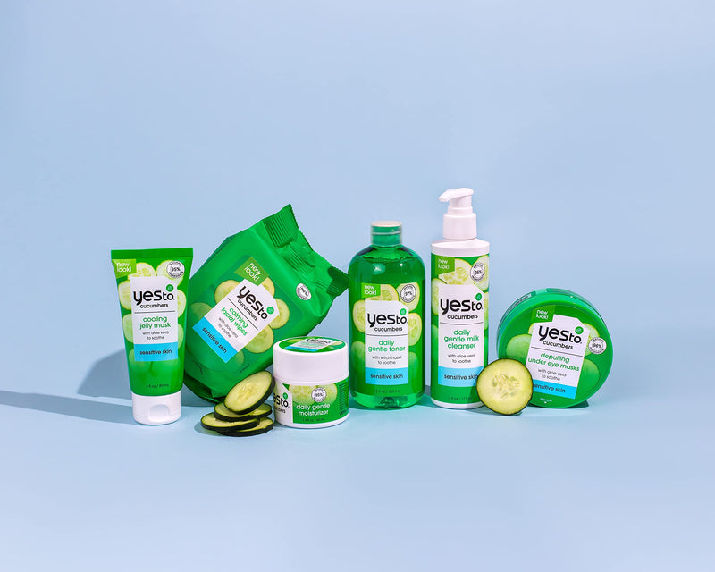 [Australia] - Yes To Cucumbers Daily Gentle Milk Cleanser, Soothing Face Wash That Won't Strip Your Skin & Holds Moisture, With Cucumber Extract, Soy Proteins & Green Tea, Natural, Vegan & Cruelty Free, 6 Fl Oz Sensitive Skin (Cream) 