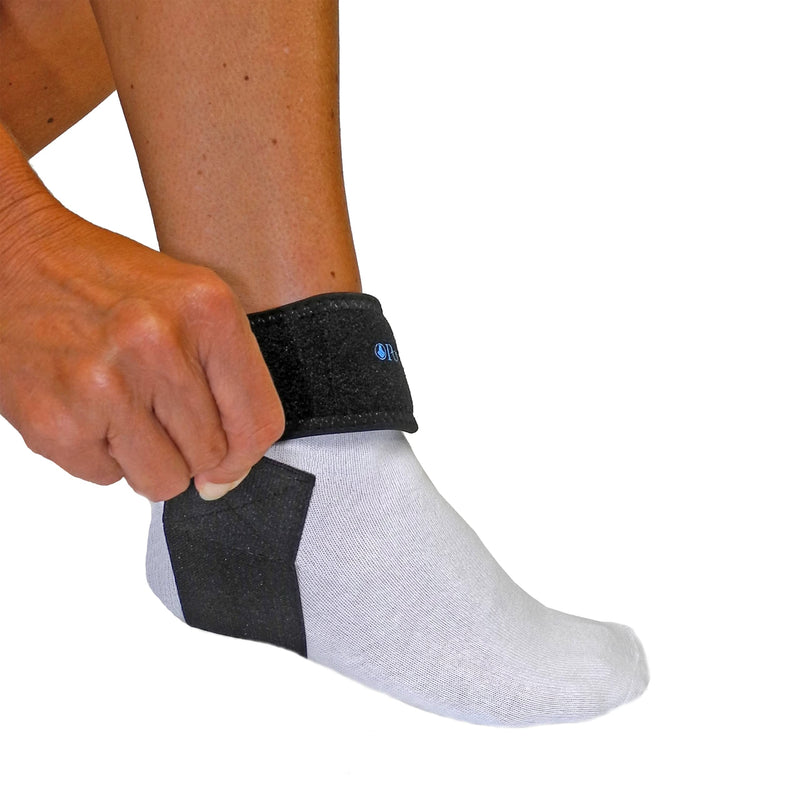 [Australia] - Powerstep Achilles Tendon Strap – Adjustable Compression Brace with Built-in Gel Pad – Foot and Ankle Support for Achilles Tendonitis – Perfect for Long-Term Wear During Activity or Rest Universal 
